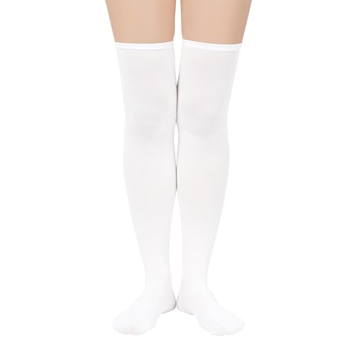 Image of Century Star Womens Casual Stripes Thigh High Long Socks-Thin Over the Knee High Stocking Thigh High Tights Boot Socks