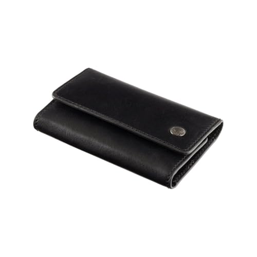 Visconti Enzo Collection Dino Leather Key Case/Wallet ENZ76, Black Shadow4