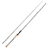 Handing Magic L Baitcaster Rod Freshwater Fishing Rods, 6'6''-8' Casting Rod, Fuji O+A Ring Guides, 24+30T Carbon Fiber Baitcasting Rod 2 Pieces Bass Fishing Rod, EVA & Cork Handle…