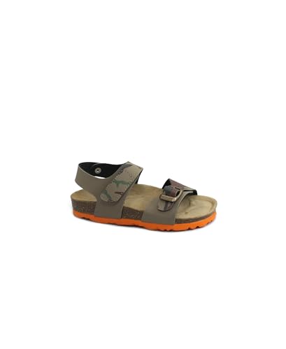 Sandales Grunland Luce SB1123 marron : chaussures d'été pour enfant à bride ajustable style Birk