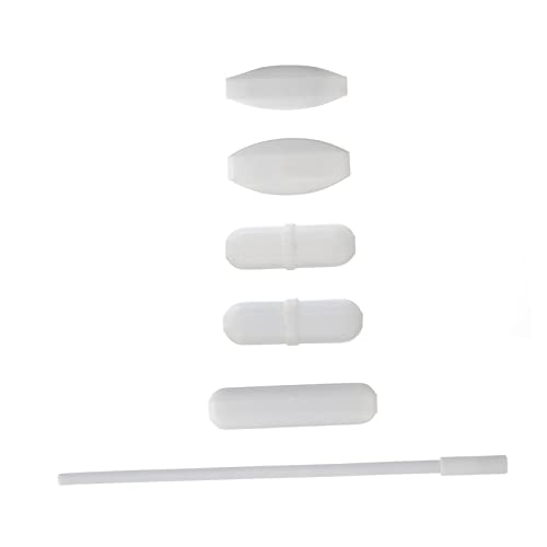 Kit de barres de laboratoire SOLUSTRE en PTFE blanc pour éviter les sauts d'aimant
