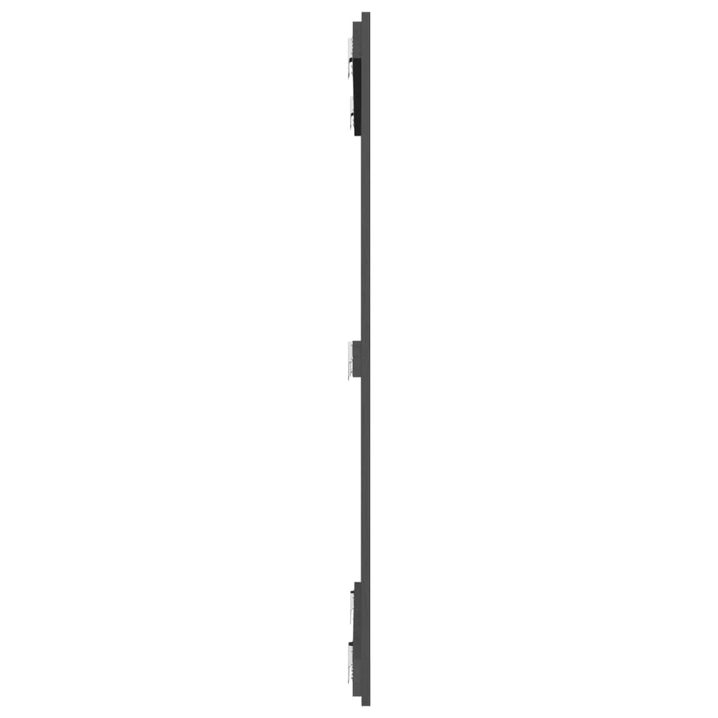 824935 Testiera da Parete Grigia 95,5x3x110 cm Legno Massello di Pino Testata in Legno,Testata Letto Matrimoniale Muebles Dormitorio Spalliera Letto Testiere per Letto Matrimoniale