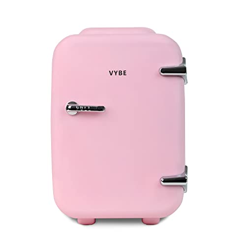 VYBE-Mini-Beauty-Fridge-4-Liter-ACDC-Portable-Thermoelectric-Cooler-and-Warmer-Portable-Car-Mini-Fridge-Store-Serums-Moisturizers-Cream-Nail-Polish-AMZ22VYBE1004