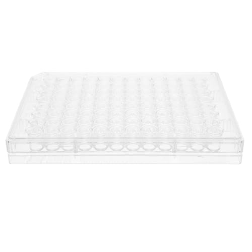 WRITWAA - WRITWAA de Culture Cellulaire 96 Puits Fond Conique Transparent Lot de 2 pour Laboratoire Adaptée à la Culture de Tissus et Croissance Cellulaire en Laboratoire