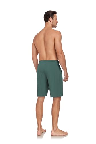 COLORFULLEAF Mens Bamboo Rayon Pajama Shorts Soft Pajama Bottoms Comfy Lounge Sleep Shorts with Pockets3