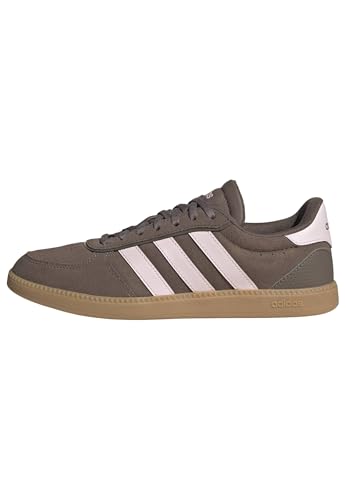 adidas Mujer BREAKNET Sleek Shoes, Earth strata/Clear Pink/Gum 3, 40 EU