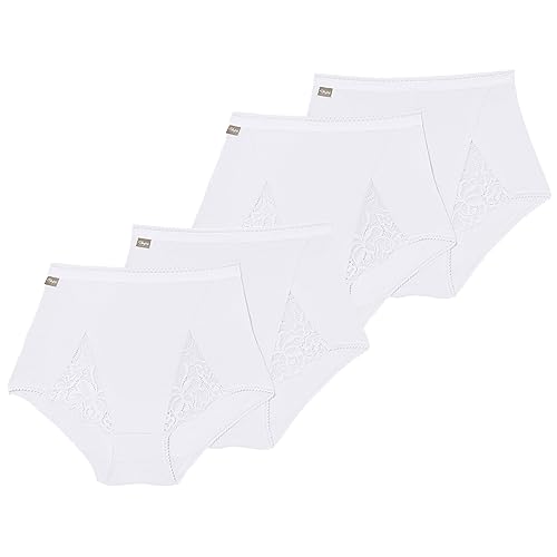 Culotte taille haute blanche maxi dentelle femme lot sous-vêtements confort
