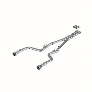 MBRP 3 Inch Aluminized Steel Cat Back Exhaust System Dual Rear Exit, Fits Dodge Charger 2017-202 with Stainless Steel Tip | S7118AL