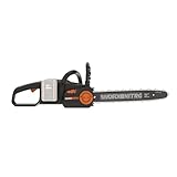 Worx WG385E.9 40V PowerShare Cordless 40cm Brushless Chainsaw, 45cc Equivalent Power Bare Unit (no Battery or Charger)