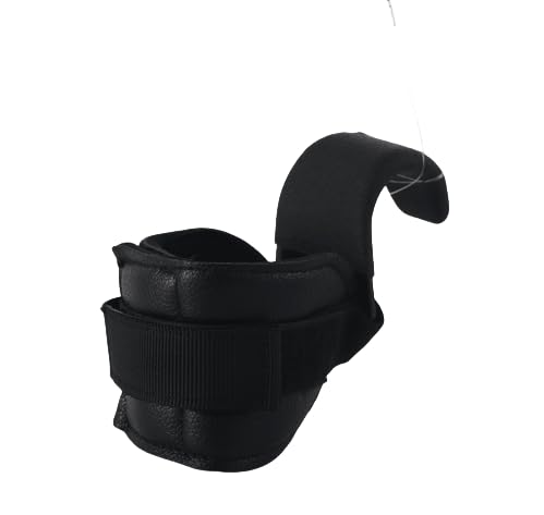 NecomiMen's and Women's Weightlifting Hooks, Suitable for Weightlifting, Shrugs, Hard Pull Support, and Exercise Weight lifting Grips,Gym Lifting Straps with Pull Up Hooks, Anti - slip(One Pair)