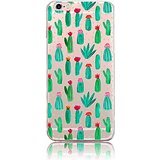 Bonice for iPhone 5/5S/SE Soft TPU Case, Premium Ultra Thin Slim Exact Fit Silicone Rubber Clear Transparent Back Cover Art Creative Design Scratch-Resistant Non-Slip Protective Skin - Cactus
