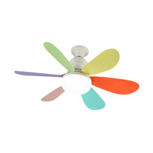 Image of bnf E26 Socket Fan Light 6 Fan Blade 30W Dimmable for Living Room Garage Bedroom Colofulhome & Garden | Lamps Lighting & Ceiling Fans | Ceiling Fans