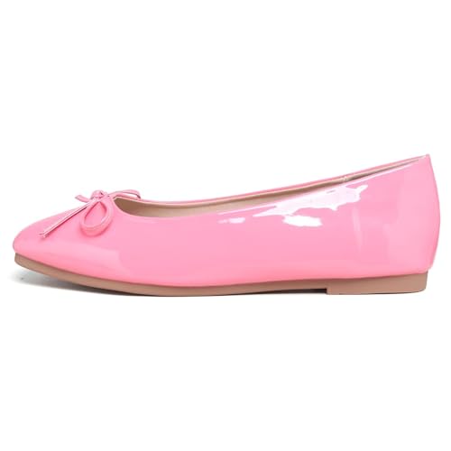 Image of Dear Time Women's Casual Foldable Ballet Flats Square Toe Ballerina Flats Shoes Comfortable
