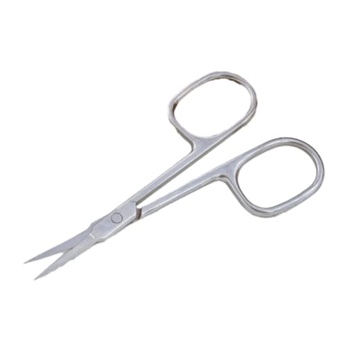 Aiweijia Tijeras Uñas Tijeras Manicura Tijeras Cortauñas Curva Tijeras Manicura Profesional Acero Inoxidable para Cortar Cutículas Recortar Cejas, Uñas