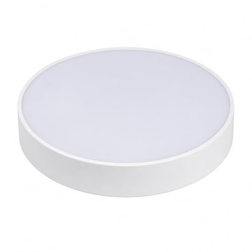 Image of STARKLE 18W Rimless Round LED Surface Panel Lights, 4000K Natural White Full Screen Ceiling Lamps, Energy Efficient Surface Mounted Lighting for Home, Office & Indoor Use (Pack of 6)