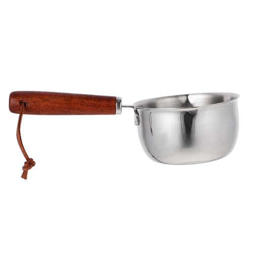 MAGICLULU Stainless Steel Small Saucepan with Handle Sturdy Mini Cooking Pot for Melting Butter Heating Oil Boiling Milk Versatile Kitchen Pan for Soup Porridge and Noodles