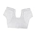 predolo Underarm Sweat Vest Breathable Comfortable for Women Under Armpit Sweatproof Pads for Workout Gym, Exercising Dancing T Shirt, White, L