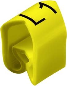 Weidmuller 253511730 marcador wpa 3-9 amarillo y negro para identificacion de cables
