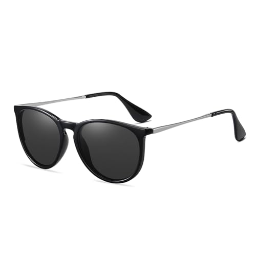 Lunettes de soleil rondes polarisées vintage UV400 pour hommes et femmes