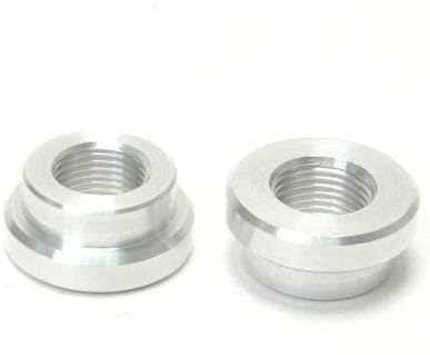Aluminum Female NPT Weld On Bung With Step, Choose Your Size: 1.0 Inch Npt, 1.25 Inch Npt, USA Made, Pack of 2 (1.25 Inch NPT)