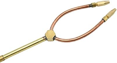 H01-6 Oxygen Acetylene Oxygen Propane Welding Torch Soldering Gun Double Head Gas Welding Tools For Air Conditioner Refrigerator (Type A -Acetylene Torch)