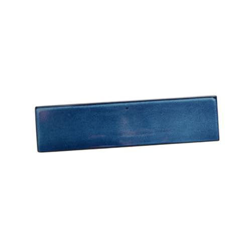 Plato rectangular de cerámica para sushi azul miniatura 1