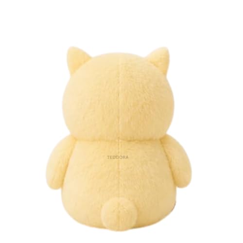 Image of Shiny Owl Soft Toy for Girls Boys Kids,Butter,Owl with Glitter Eyes Animal Plush Stuffed Baby Teddy Gift Birthday, 23 cm