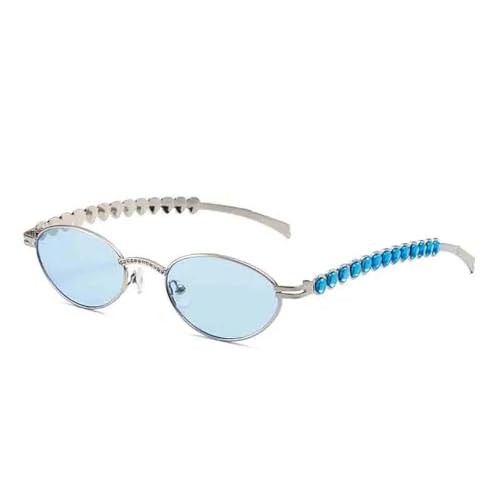 Lunettes de soleil ovales de luxe avec protection UV400 maximale pour un style élégant en extérieur