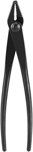 TKSE Bonsai Zange, handgeschmiedete Mangan-Stahllegierung Bonsai-Trainingsdraht-Zange Knob Cutter mit rundem Ende für sichere Verwendung Gartenwerkzeug