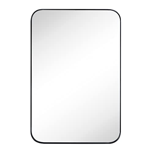 Vana Nala Matt Black Recessed Bathroom Mirror Wall Cabinet With Mirror Stainless Steel Frame Medicine Cabinet With Mirror Vanity Mirros For Wall 16 X 24 '' #TOP4