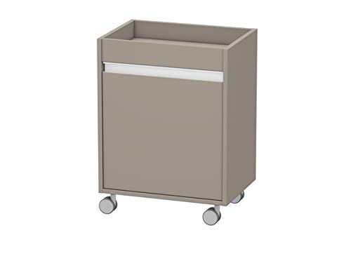 Duravit Rollcontainer Ketho 50x36x67cm, Tür Links, Basalt matt