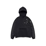 Unisex Hoodie mit Tasche Merch zur Welttournee einer koreanischen Boygroup, Streetwear Sweatshirt mit Aufdruck für Fans 01-Schwarz M