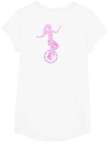 Einrad Mädchen Unicycle Einradfahrerin Kinder T-Shirt