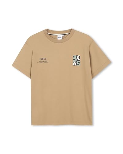 T-shirt Boss pour garçon coloris gris idéal pour l'école et le sport