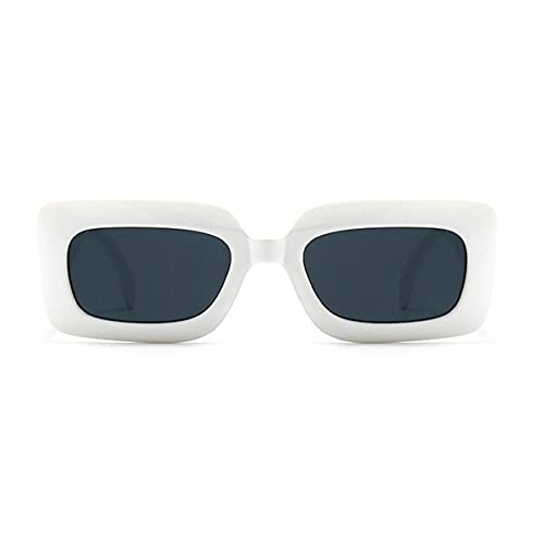 Image of laureles /Square Snakeskin Pattern Rectangle Sunglasses Men Women Vintage Fluorescent Green Shade Glasses