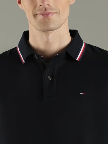 Image of Tommy Hilfiger Men Polo Cotton Regular Fit Shirt
