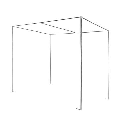 ZAWAYINE Canopy Bed Frame,Stainless Steel Four Corner Bed Canopy Poles Mosquito Net Frame Thickened Metal Canopy Frame Poles for Metal and Wood Bed Frames, Bedroom Decor Upgrade,59\"x78\"x78\"(Queen)