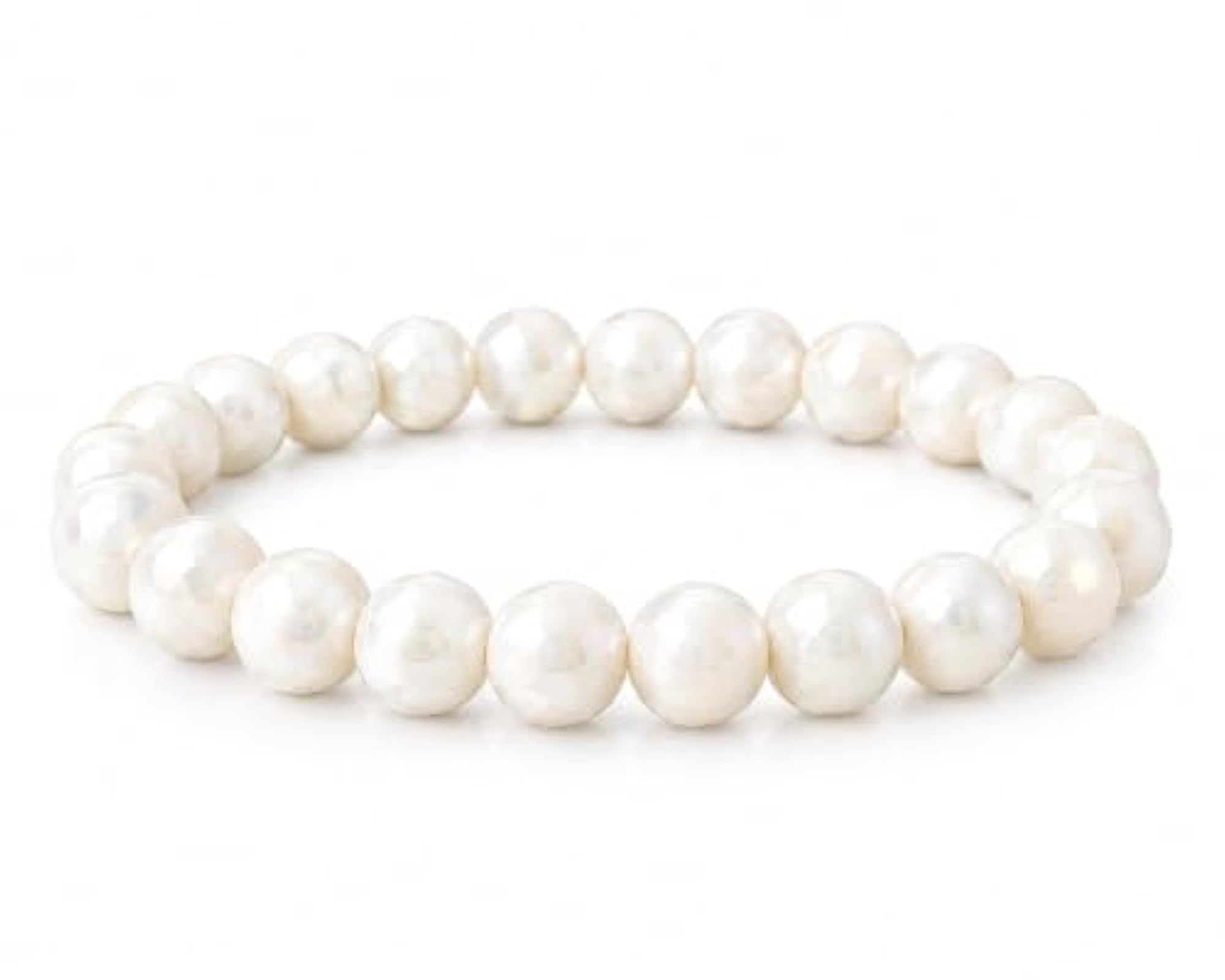 Natural Mother Pearl Beaded Bracelet, Elegant Gift