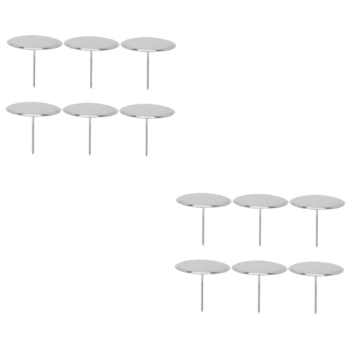 OKUMEYR Lot de 2 Clous à Pâtisserie en Acier Inoxydable Outil de Décoration de Gâteaux Facile à Utiliser pour La Fabrication de Gâteaux 6 Pièces