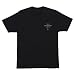 INDEPENDENT Men's S/S T-Shirt Dressen Skull Rose Skate T-Shirt, Black, Size: Large