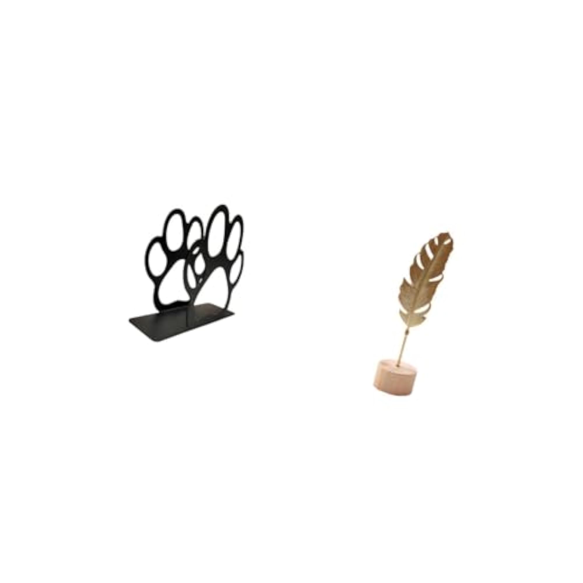 Iron Napkin Holder, Leaf Sculpture Organizer