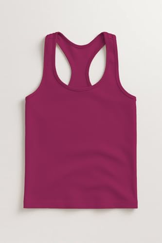 Image of Kurve Premium Girls Seamless Supersoft Wide Strap Comfortable Racerback Tank (Made with Love in The USA)