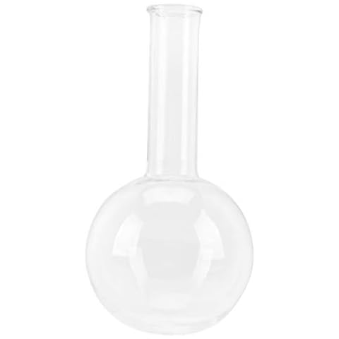 ULTECHNOVO Labor-Rundkolben - Siedekolben, Glaskolben, Experimentierkolben, Einhalskolben, Reaktionskolben, 250 ml (transparent) Cover