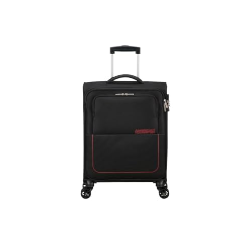 American Tourister Maleta de cabina suave, equipaje de mano, 4 ruedas giratorias y cierre integrado de combinación de 3 dígitos con función TSA. Dispone de un gran compartimento principal, cingh, 1073