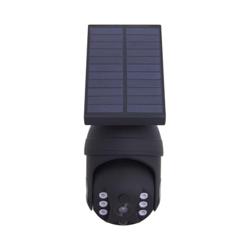 Xanlite Projecteur caméra factice solaire noir LED avec détecteur de mouvement, 250 lumens, 5000 K, Blanc froid