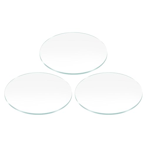 HARFINGTON 3pcs Watch Glass Lens 32.5mm Dia 1.2mm Thickness Mineral Glass Round Flat Clear Crystal...