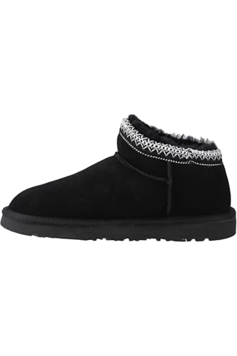 Chaussons en daim Hush Puppies Sloane l'élégance du cuir noir