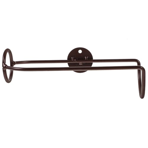 jojofuny Porte-Bouteilles Mural en Métal Rouge Cuivre Casier à Vin Individuel Compact Support Mural Robuste pour Bouteilles de Vin la Cuisine Salle à Manger et Bar Pratique