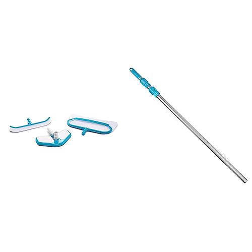 Intex kit Nettoyage Deluxe & Manche telescopique Aluminium 2m79