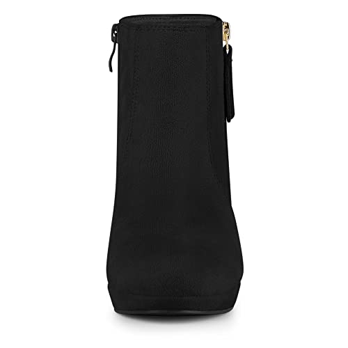 Perphy Platform Round Toe Chunky Heels Ankle Boots for Women3